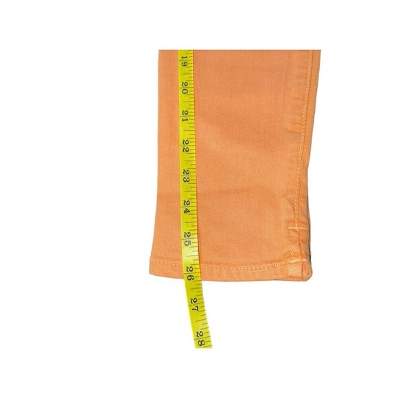 Rich & Skinny Coronado Crop Jeans Womens Size 26 Monarch Orange Stretchy - Picture 12 of 12